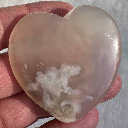 Natural Agate Heart Carving, Agate Carving