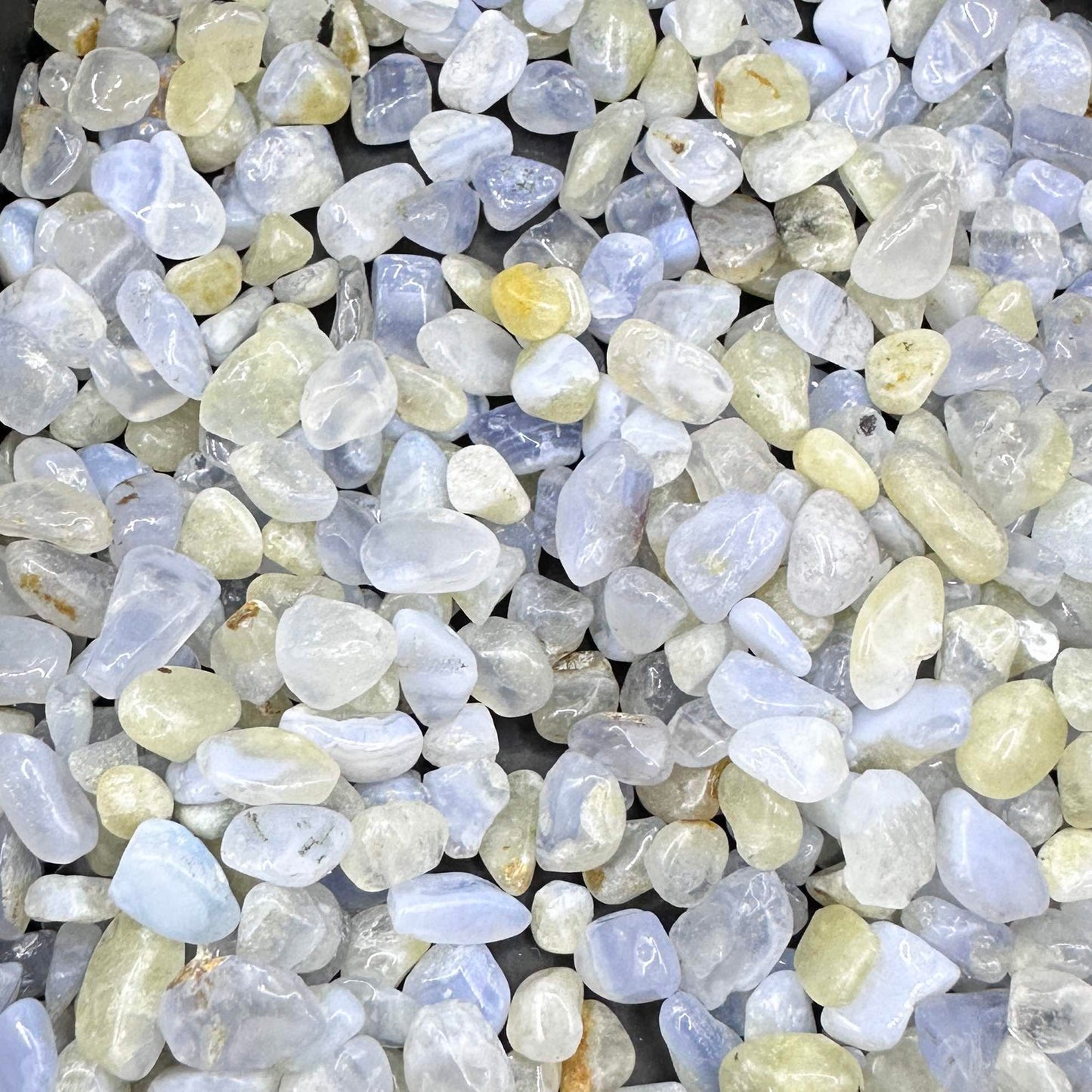 Natural Blue Chalcedony Crystal Chips, Blue Chalcedony Gemstone Chips