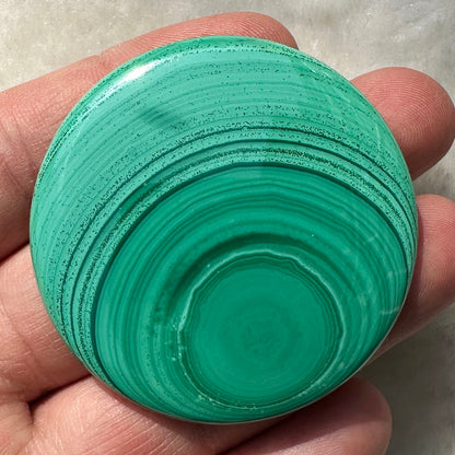 Natural Malachite Polished Round Disk, 2 sizes High Quality Malachite Crystal Disk