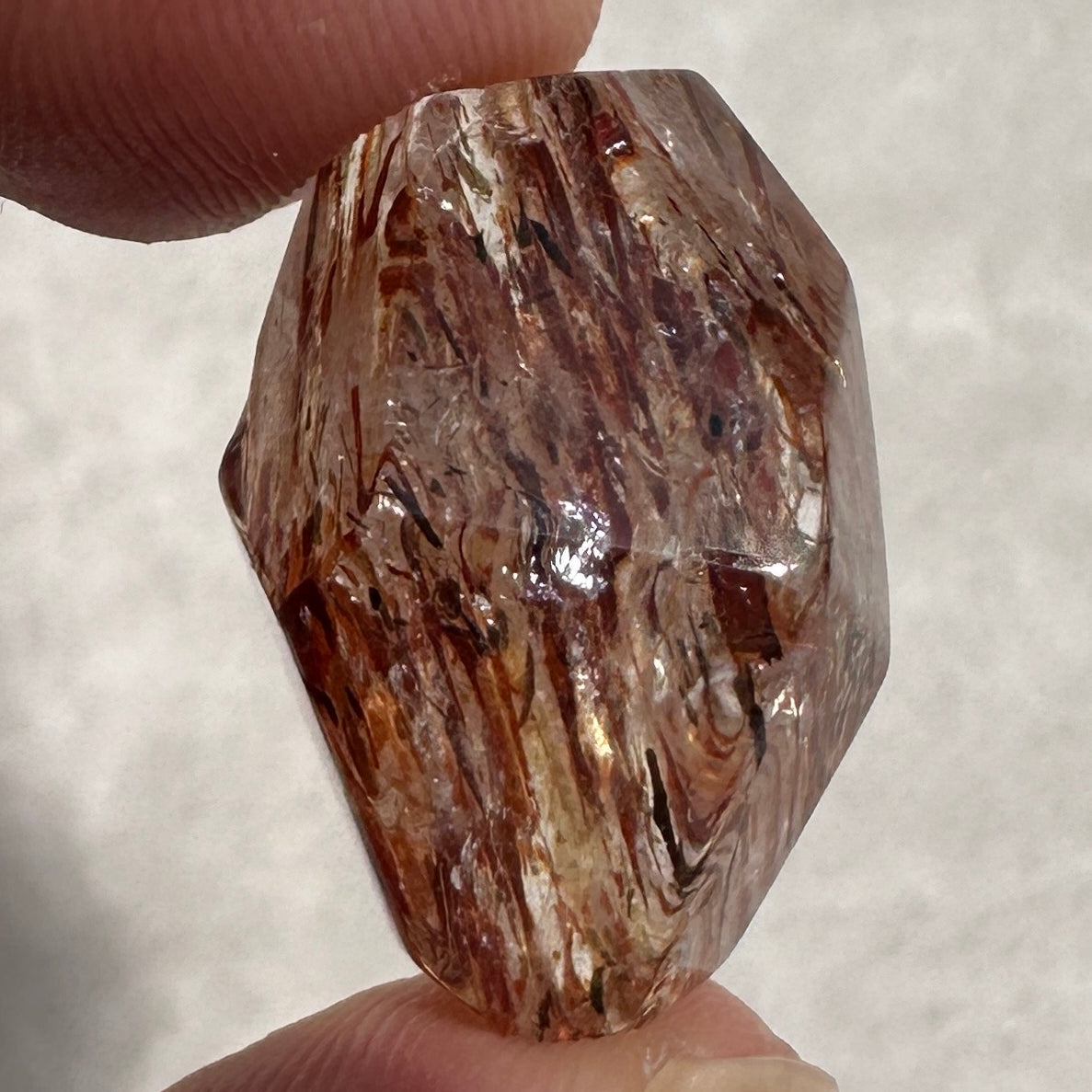 Rare Multi-Colored Rutile Quartz, Super Clear Crystal with Multi-Colored Rutile Inclusions