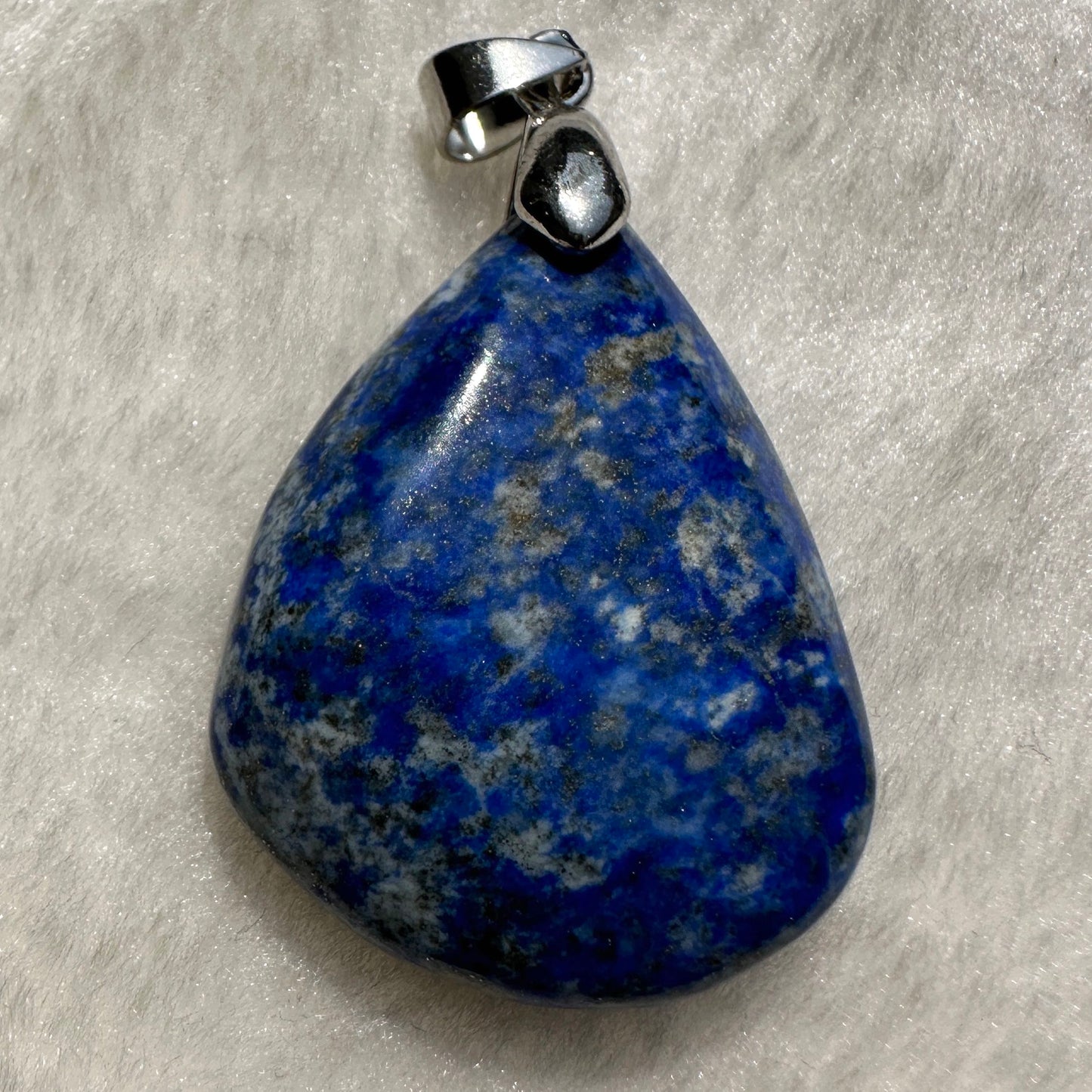 Natural Lapis Lazuli Droplet Pendant, 2.2-3.5cm/0.87-1.38in Royal Blue Gemstone Tear Drop