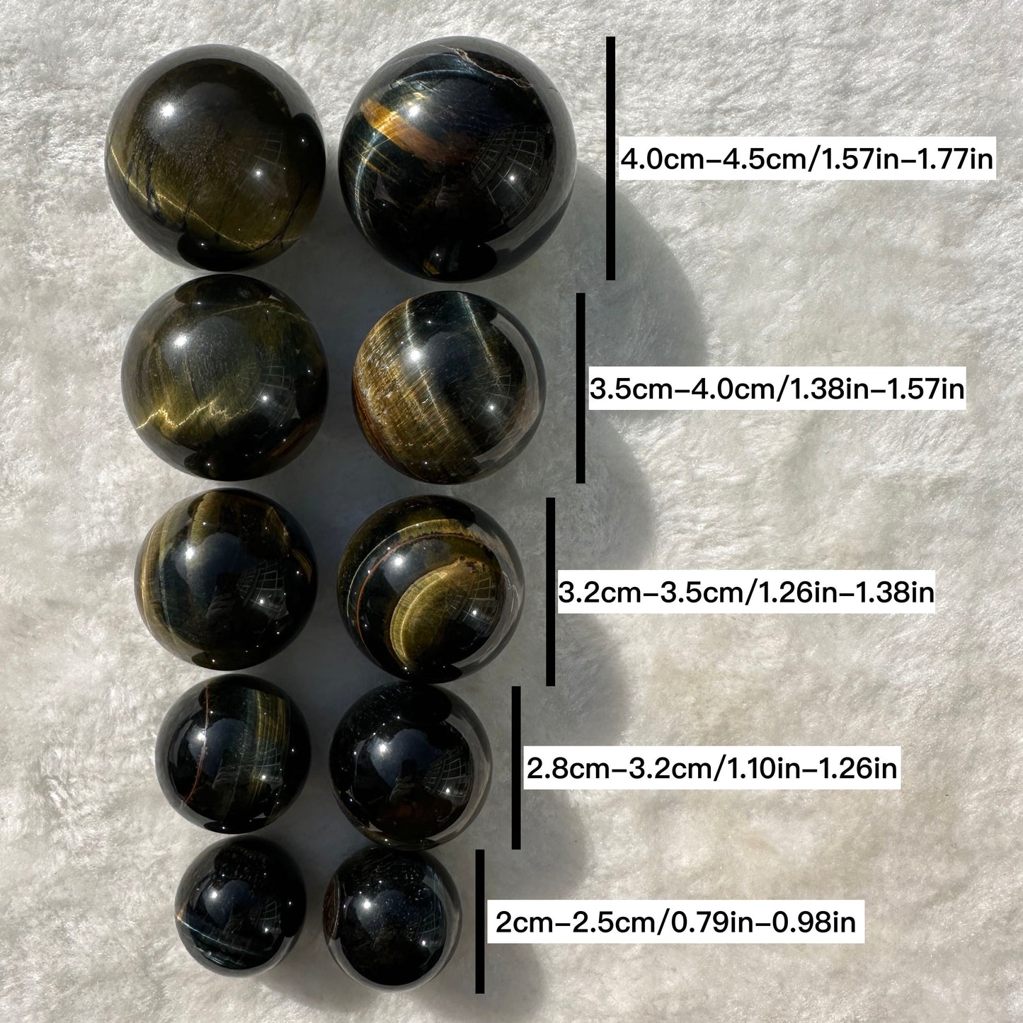Natural Golden Blue Tiger Eye Crystal Ball, Multiple Sizes Yellow Blue Tiger Eye Mini Sphere