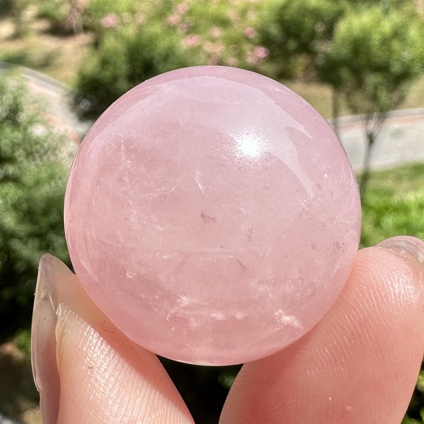 Natural Rose Quartz Balls in Different Sizes And Quality, Pink Crystal Ball, Small Rose Quartz Orb, Gemstone Sphere