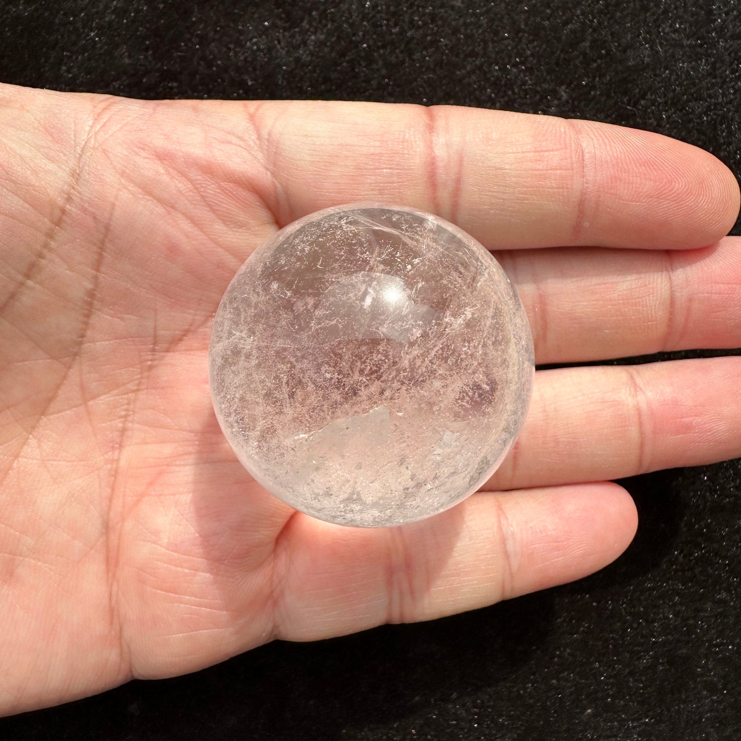 Natural Clear Quartz Crystal Sphere, Clear Quartz Orb, Crystal Ball