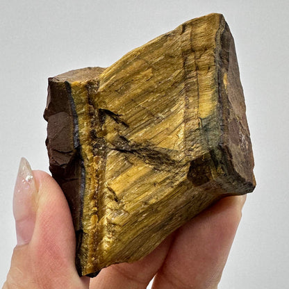 Nature Tiger Eye Raw Stones, Unpolished Tiger Eye Chunks, Crystal Specimen