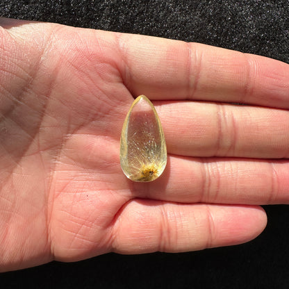 Golden Hair Quartz Tear Drops - Various Grades and Sizes; Rutile Quartz Crystal Tear Drop Pendant without Hole