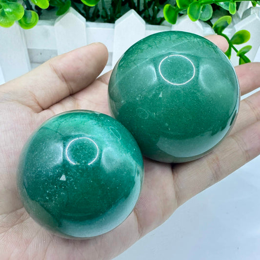 Green Aventurine Mini Sphere, Natural Aventurine Crystal Orb, Polished Green Aventurine Crystal Ball, Pocket Sphere