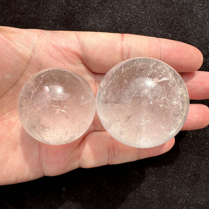 Natural Clear Quartz Crystal Sphere, Clear Quartz Orb, Crystal Ball